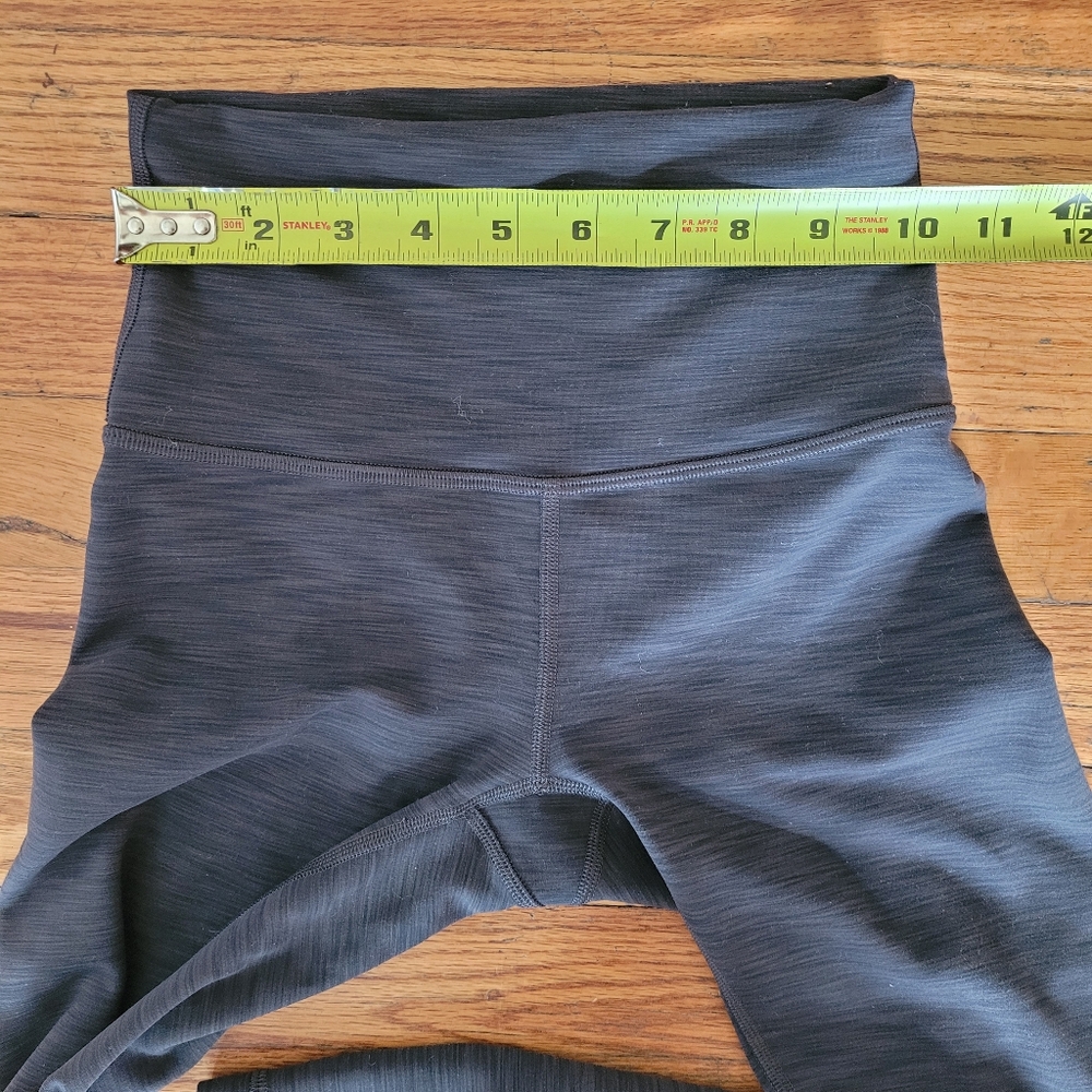 Lululemon Wunder Train High-Rise Size 2‎ Tight 25" Heathered Graphite Grey Lycra - Picture 10 of 11